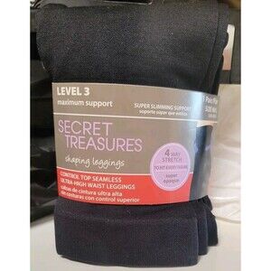 Secret Treasures Size M/L Shaping Leggings High Waist Black Level 3 Max Support